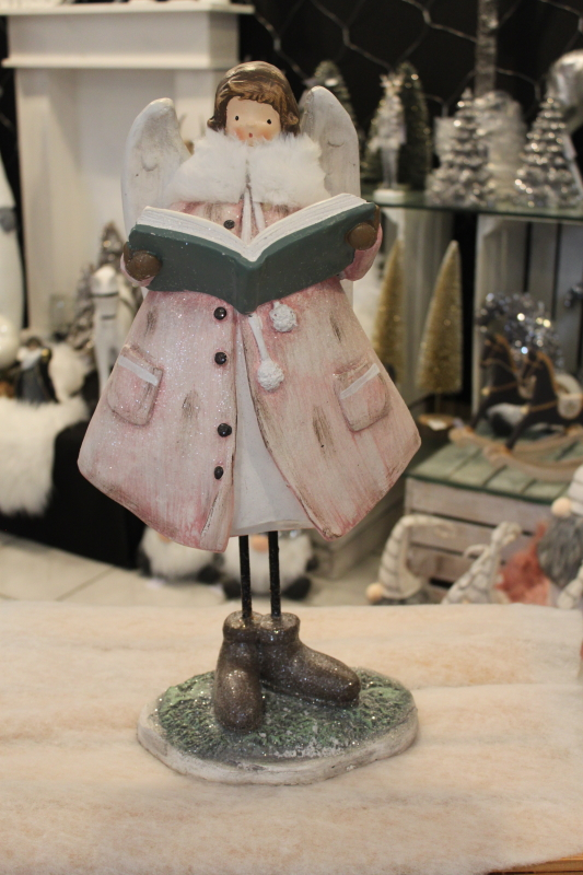 Engel Lilian mit Buch, 56 cm